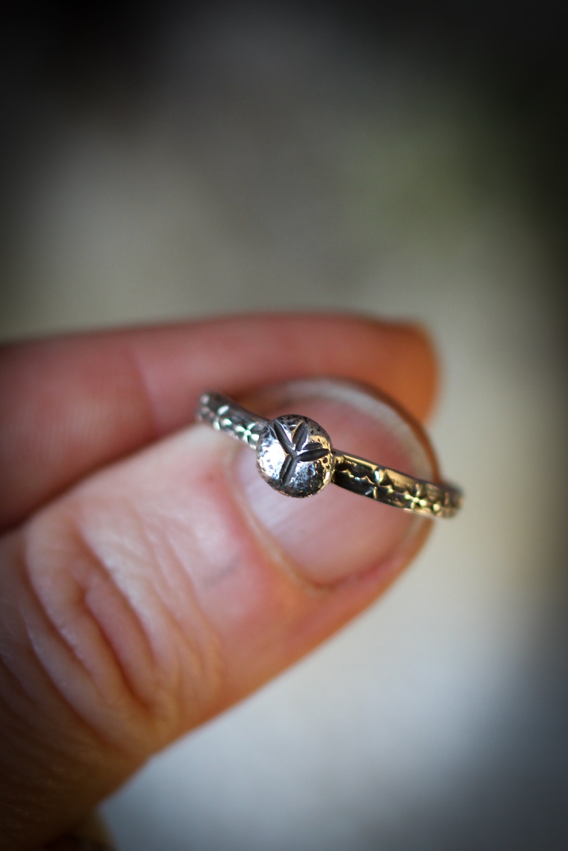 Runic ring forged in silver - Choose your rune!