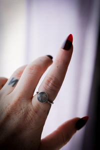 The Strophalos - Silver ring, hand-struck symbol of Hecate