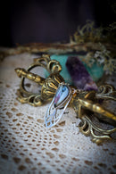 Cosmos - Rainbow Labradorite (Spectrolite) and Silver Gothic Arch Necklace