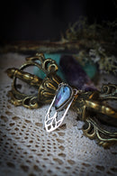 Cosmos - Rainbow Labradorite (Spectrolite) and Silver Gothic Arch Necklace