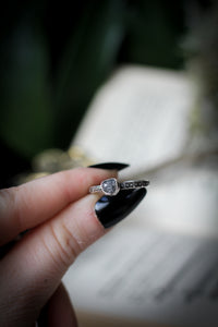 Primary Witchcraft - Raw Diamond and Silver Ring