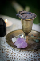 Earth Witch - Ammonite Fossil and Silver Ring