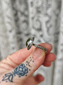 [Réservé] La Sorcière Verte - Bague en vésuvianite et argent