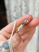 [Réservé] Chrysanthemum Solis - Collier en ambre de la Baltique et argent, chrysanthème au dos