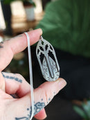 [Réservé] Templum - Collier gothique en atlantisite et argent