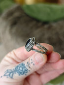 [Reserved] Astro Witch - Iolite Sunstone and Silver Ring