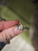 [Réservé] Le Secret de Vénus - Bague en quartz rutile doré et argent