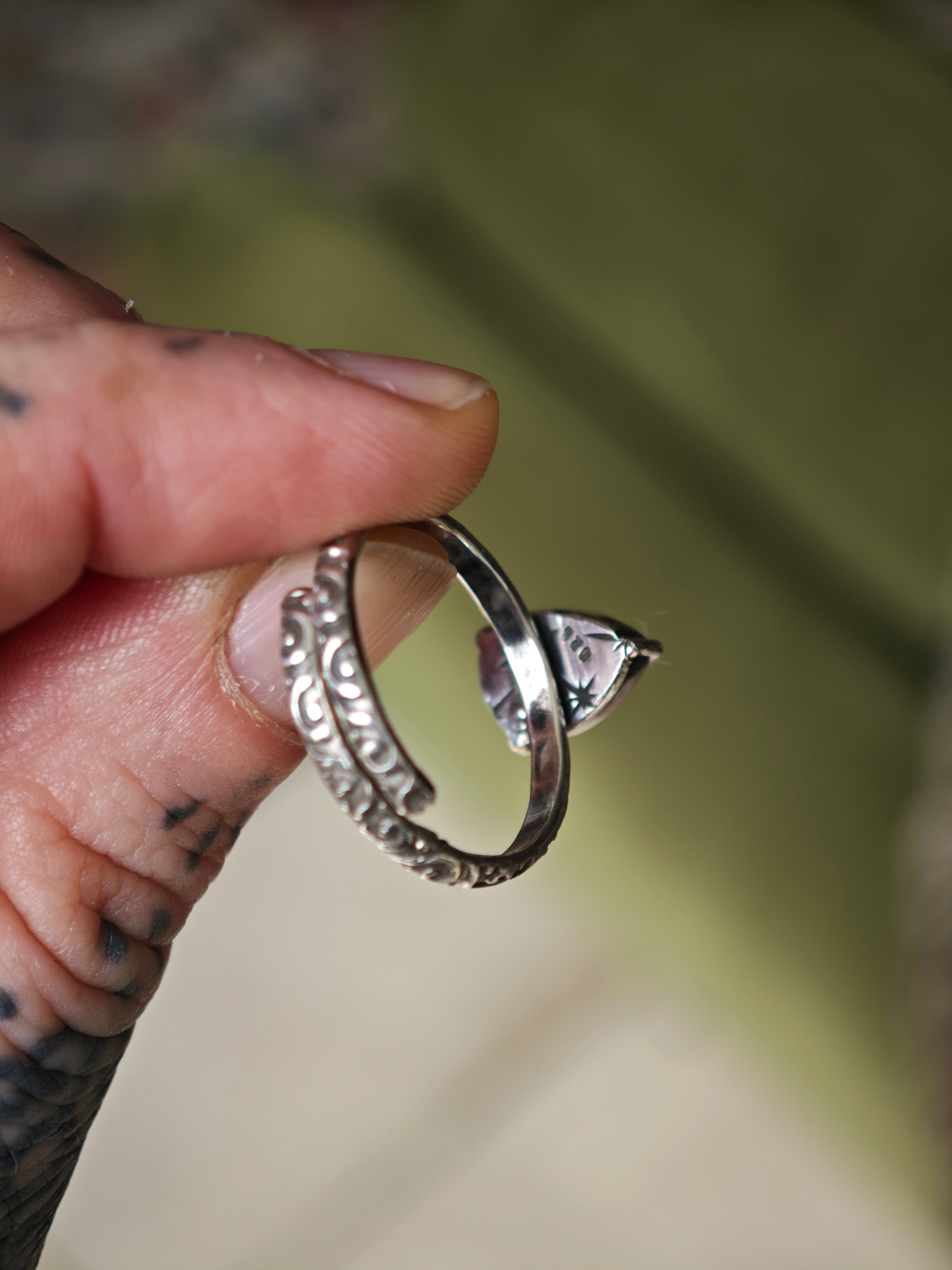[Réservé] Le Secret de Vénus - Bague en quartz rutile doré et argent
