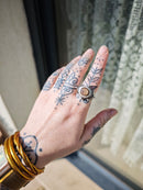 [Réservé] Troisième Œil - Bague en agate cyclope et argent