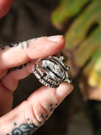 [Réservé] Troisième Œil - Bague en agate cyclope et argent