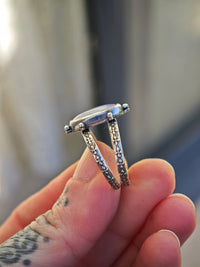 Fae - Opale de Lightning Ridge et quartz clair, argent