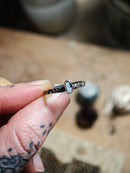 [Réservé] Starseed - Bague en opale de Lightning Ridge et argent