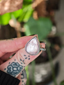 [Réservé] Astral Witch - Bague en lépidolite gemme mica et argent