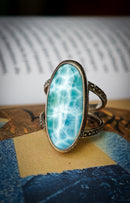 L'Atlantide - Bague en larimar et argent