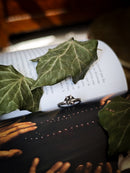 EarthMagick - Bague en fossile d'ammonite véritable et argent