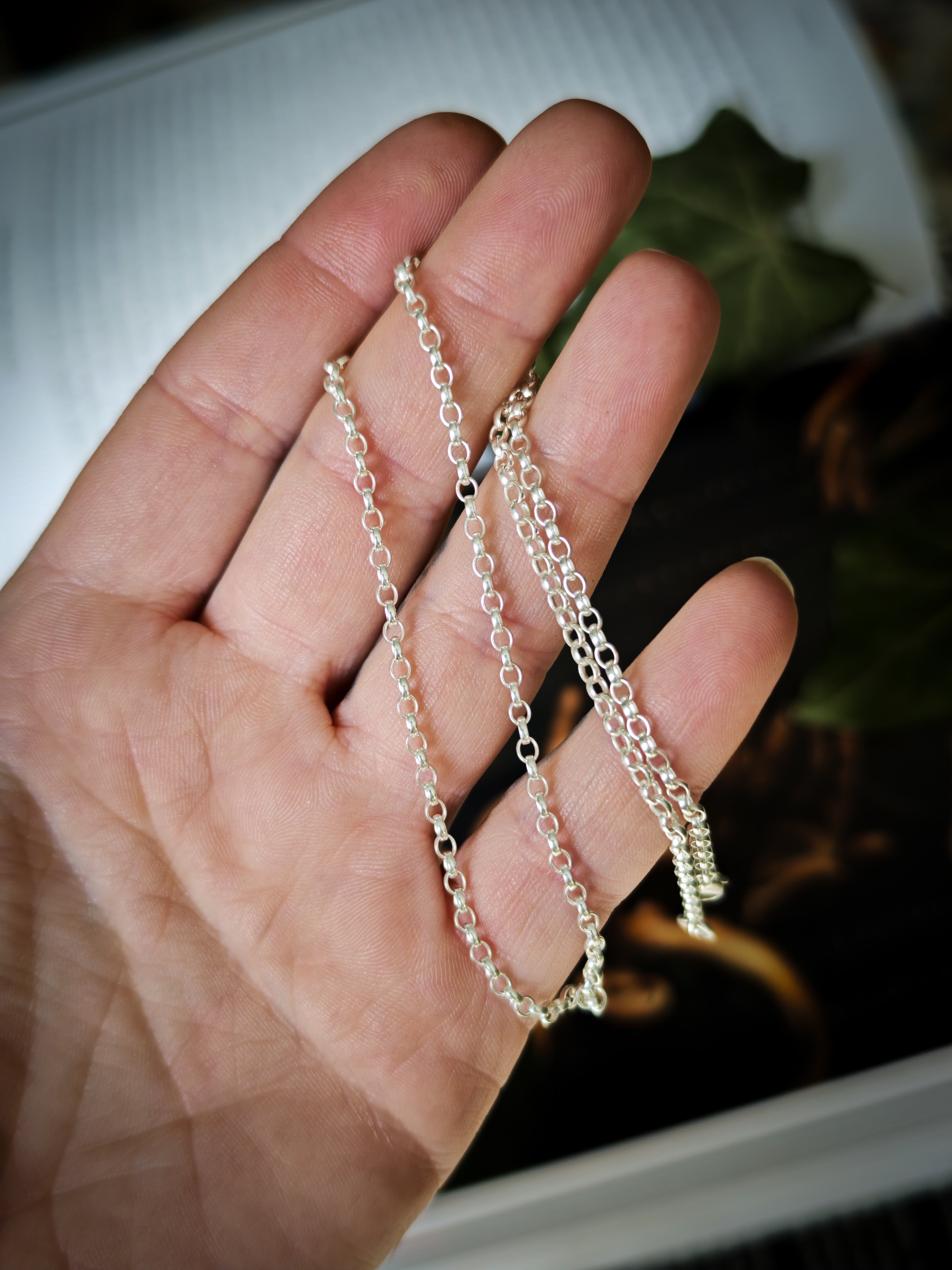 Chaîne argent 925 maille Jaseron ovale 3 x 2,50mm 45cm