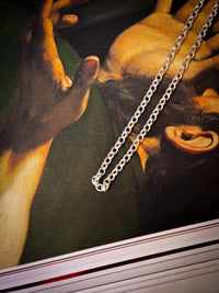 Chaîne argent 925 maille Jaseron ovale 3 x 2,50mm 45cm