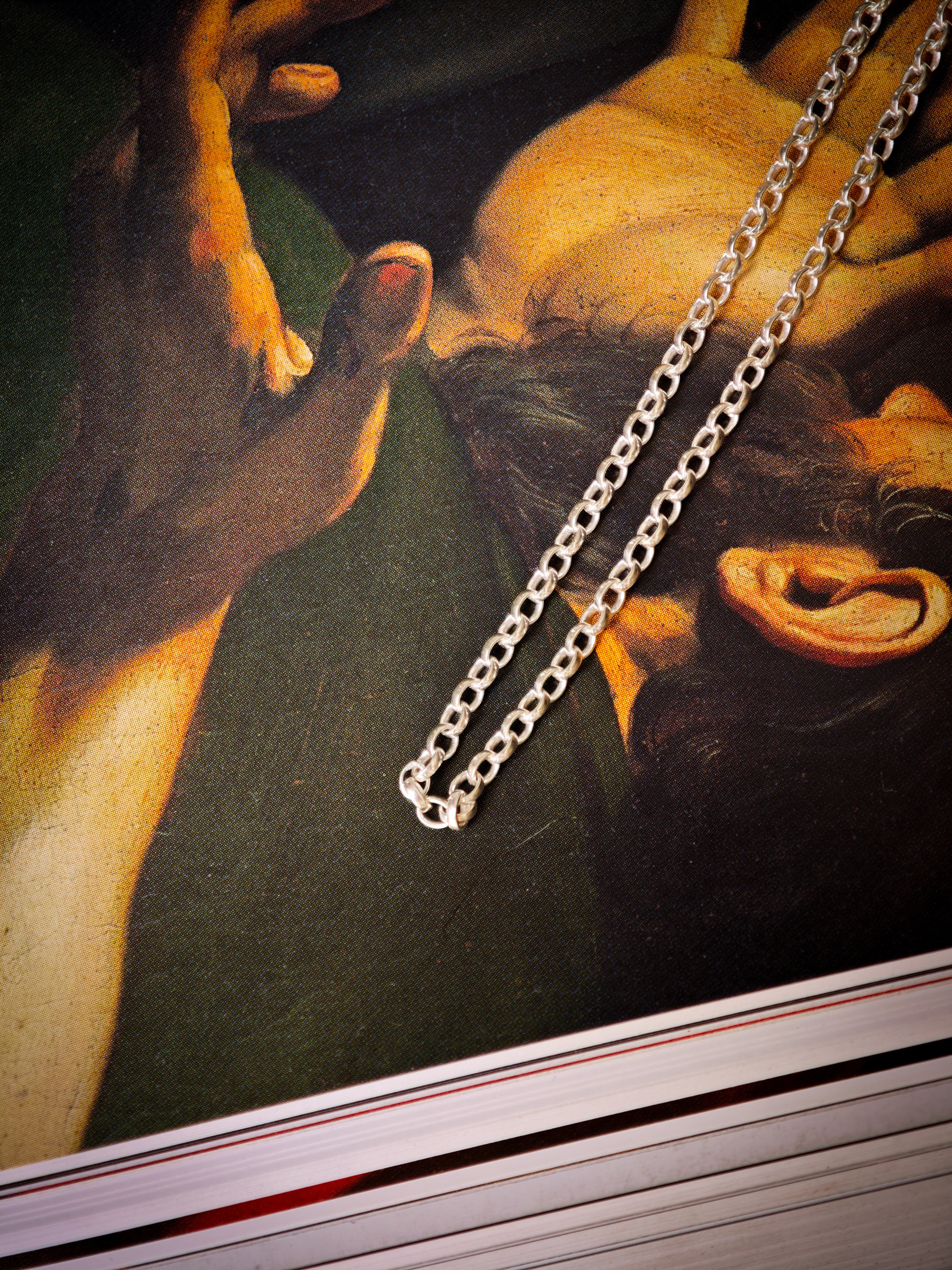 Chaîne argent 925 maille Jaseron ovale 3 x 2,50mm 40cm