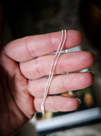 Chaîne argent 925, maille gourmette diamantée 1,2 mm, 40 cm