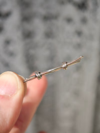 Commande personnalisée Imen - Collier en argent, rune liée Ingwaz et Isa forgée