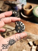 [Réservé] Fortuna - Pendentif en fossile d'ammonite et argent