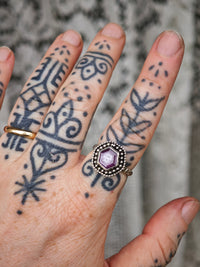 [Réservé] La Reine Occulte - Bague en rubis étoilé et argent