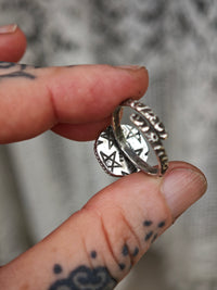 [Réservé] La Reine Occulte - Bague en rubis étoilé et argent