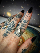 Asteria - Bague en quartz rose diopside facetté et argent