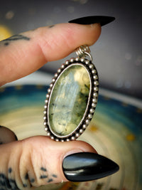 [Réservé] Hereticus - Pendentif en prehnite et argent