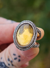 [Réservé] Sól - Bague en citrine facettée et argent