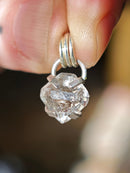 [Réservé] L'Oracle - Pendentif en diamant Herkimer brut et argent