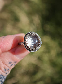 [Réservé] Douves - Bague en quartz chamane et argent