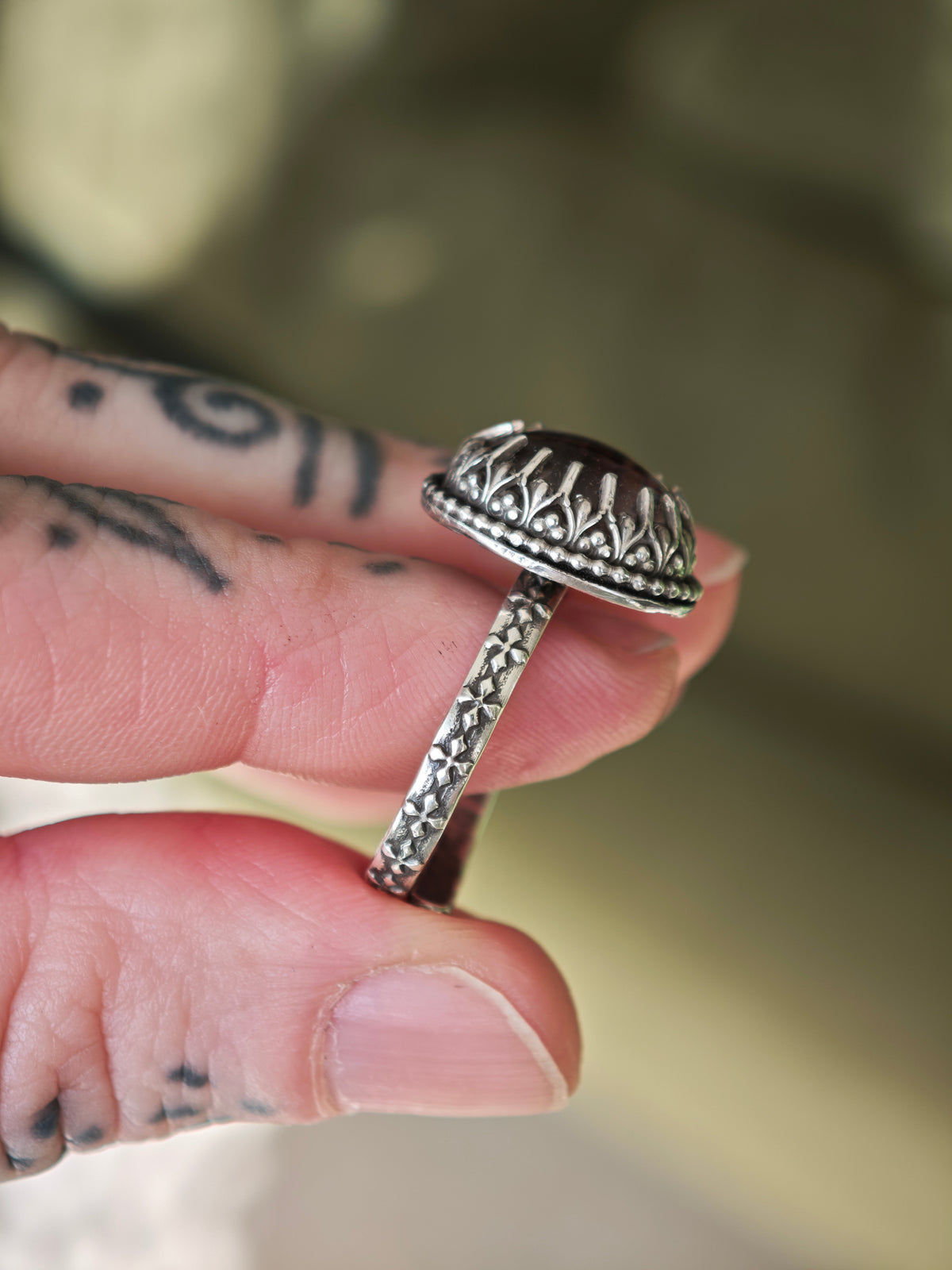 [Réservé] Douves - Bague en quartz chamane et argent