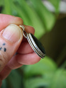 [Réservé] Rainbow Witch - Pendentif en labradorite arc-en-ciel et argent, pentagramme