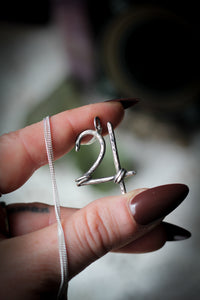 Jupiter - Silver forged necklace