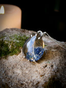 Amuleto di Thor - Quarzo sciamano colorato (Lodolite) e collana d'argento