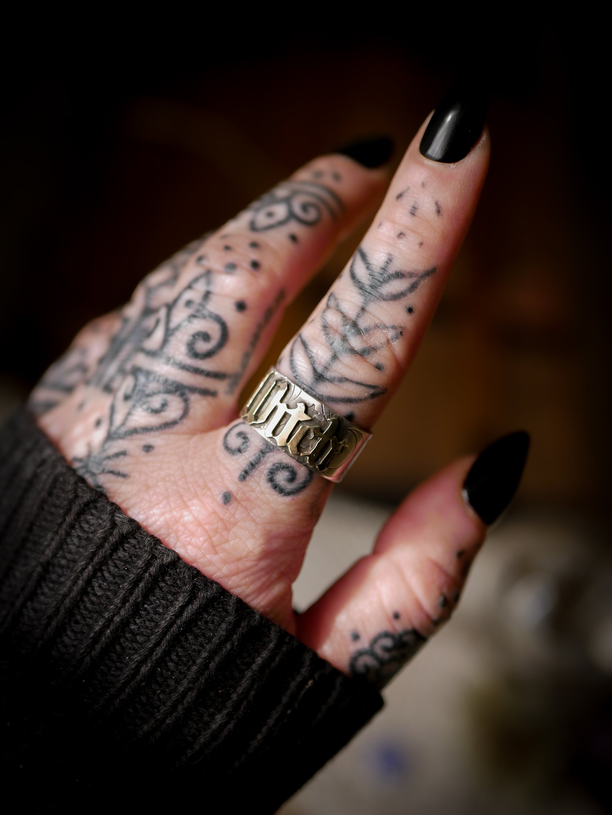Strega - Anello in argento e ottone