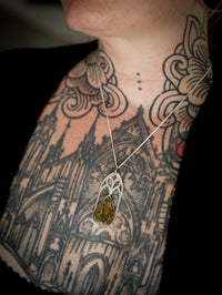 Le Coven - Collier gothique en cristal de l'Himalaya mica et argent