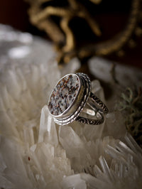 Helios - Astrophyllite and silver ring