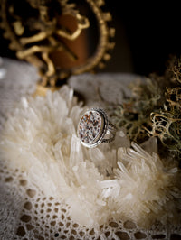 Helios - Astrophyllite and silver ring