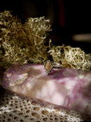 Vasudhārā - Faceted Golden Rutilated Quartz and Silver Ring