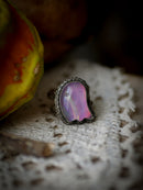 The Manor Ghost - Aurora Opal and Silver Ghost Ring
