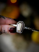 The Spirit of the Cemetery - Pyrite and Silver Coffin Bangle Bracelet