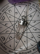 Divination - Collier-pendule en cristal de l'Himalaya et argent