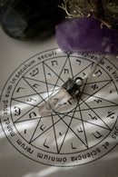 Divination - Collier-pendule en cristal de l'Himalaya et argent