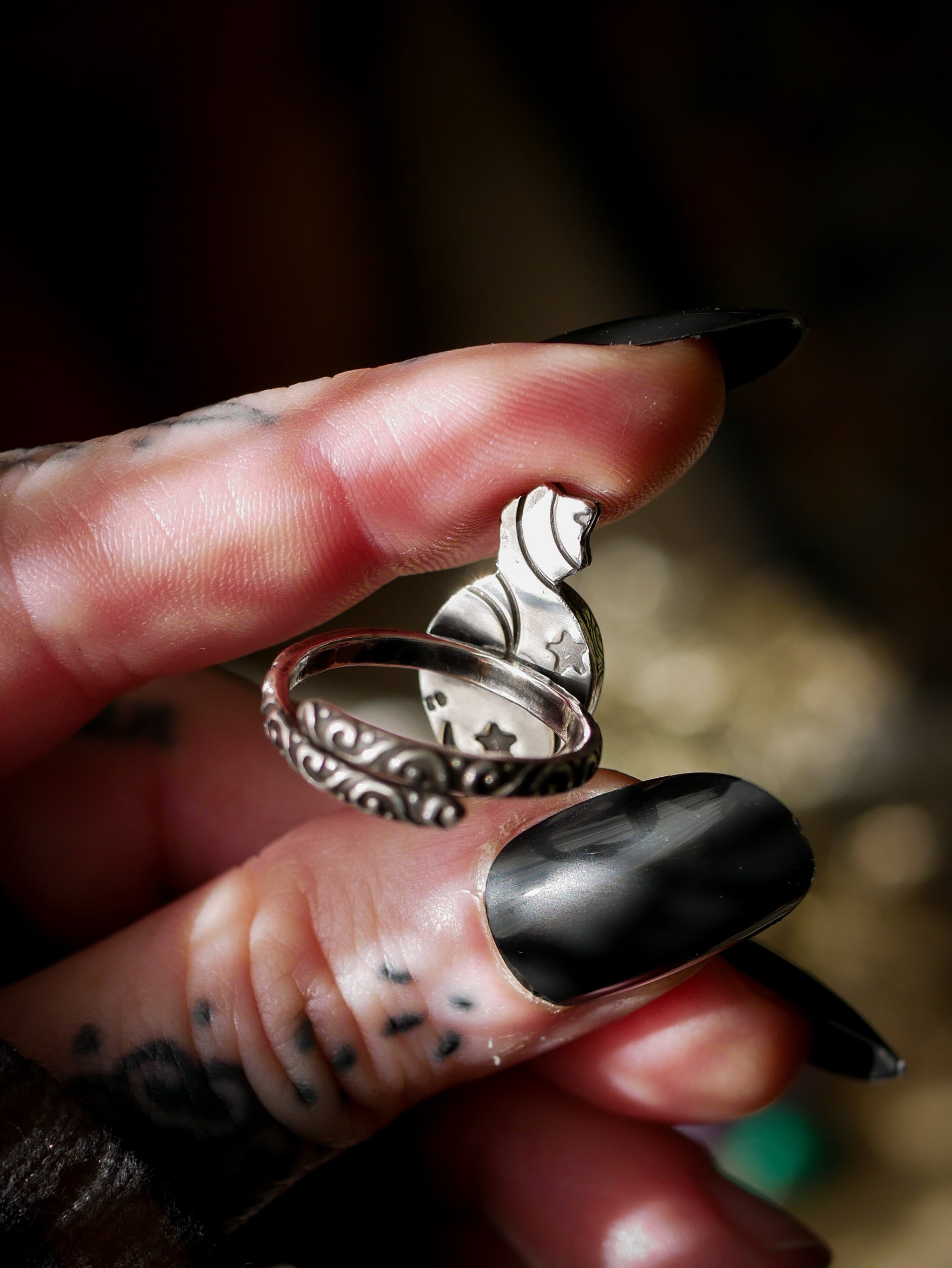 Carpo - Bague en jaspe impérial et argent