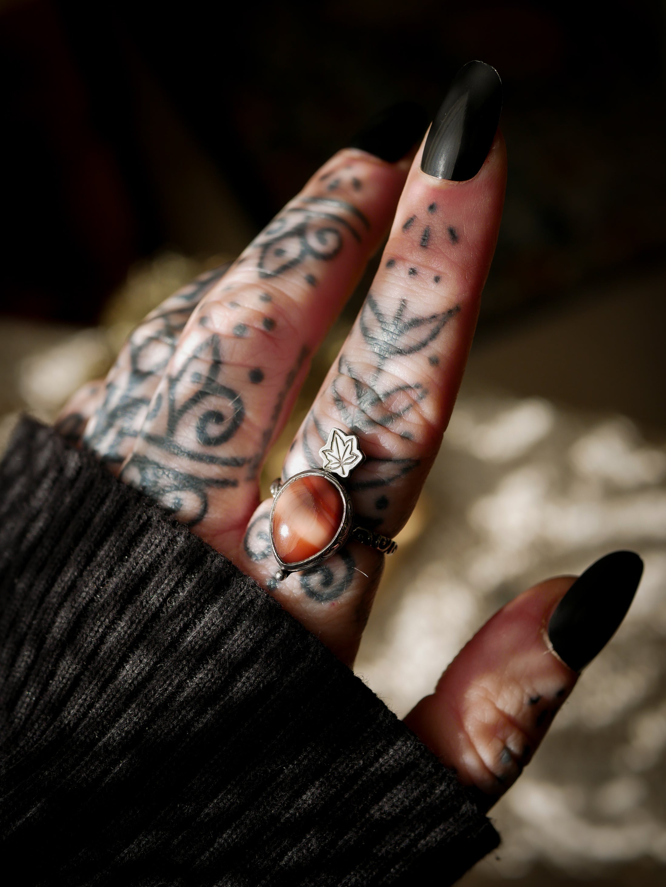 Carpo - Bague en jaspe impérial et argent