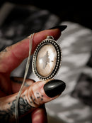 La Dame Blanche - Collier en quartz fumé et argent