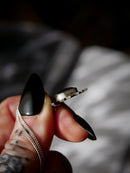 Le Faune - Collier feuille d'érable en argent et labradorite bleue