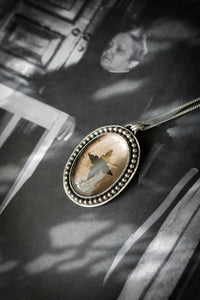 La Dame Blanche - Collier en quartz fumé et argent